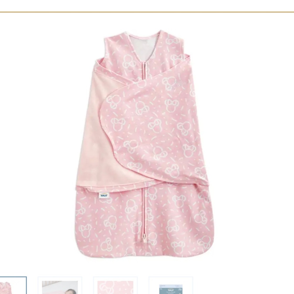 Pink Disney Halo sleep sack